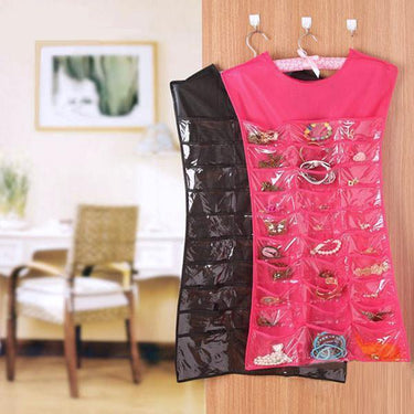Hanging Dress Shaped Accessories Organizer